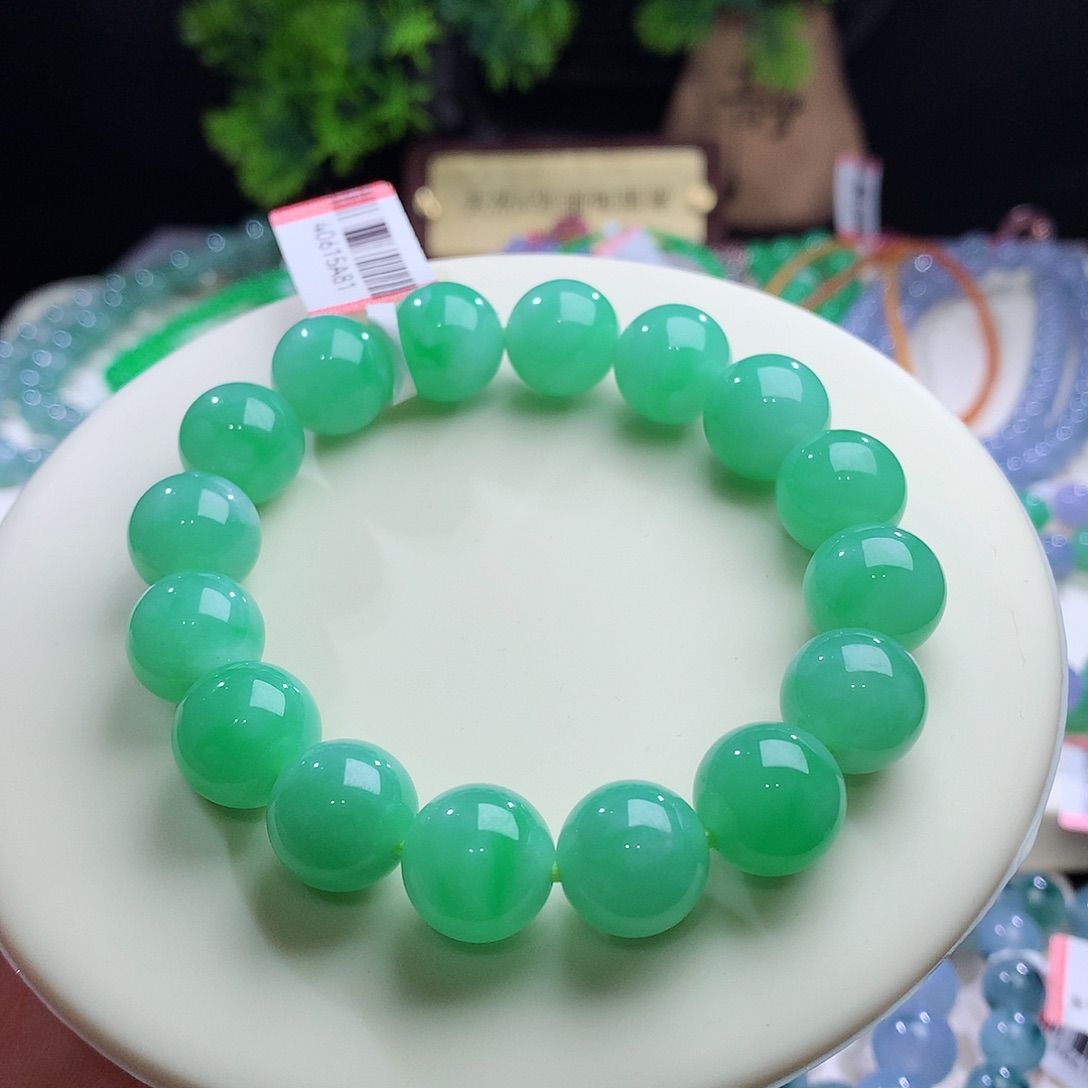 未镶嵌手串翡翠卡13mm