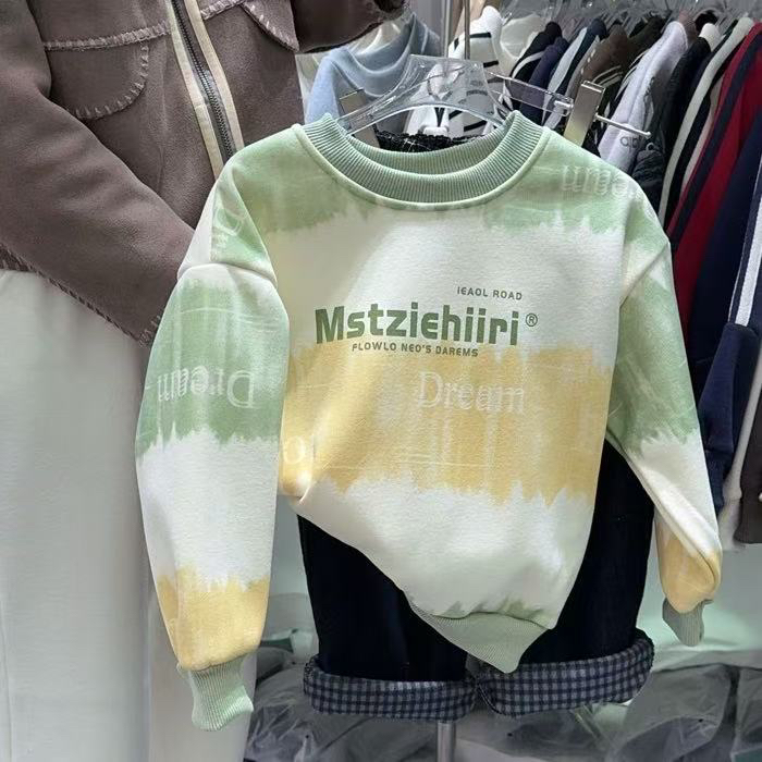 实体货男童加绒秋冬休闲百搭卫衣值八九十，单穿搭配外套都好看