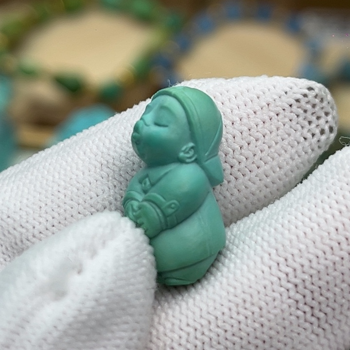 未镶嵌绿松石珠宝奇石棒球帽嘟嘟嘴