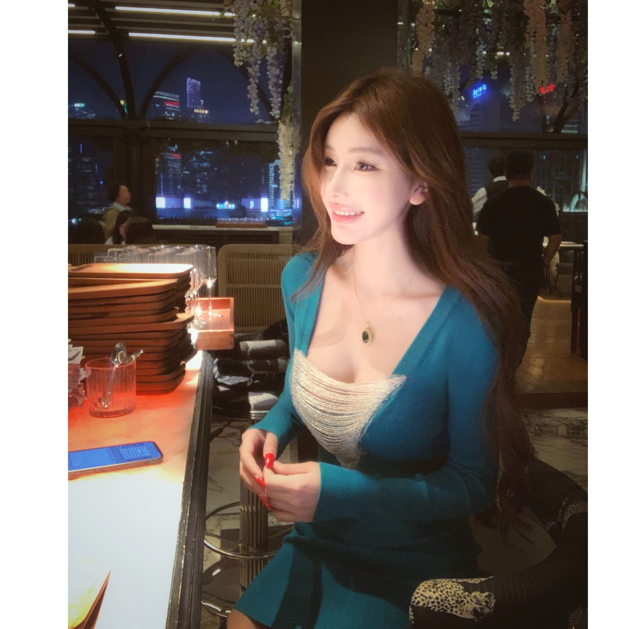 WW定制「人生限定」女款网红时尚修身气质显瘦法式小众设计感连衣裙