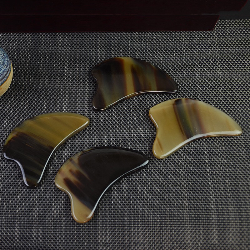 正品2个装正宗牛角刮痧板脸部提拉全身通用出