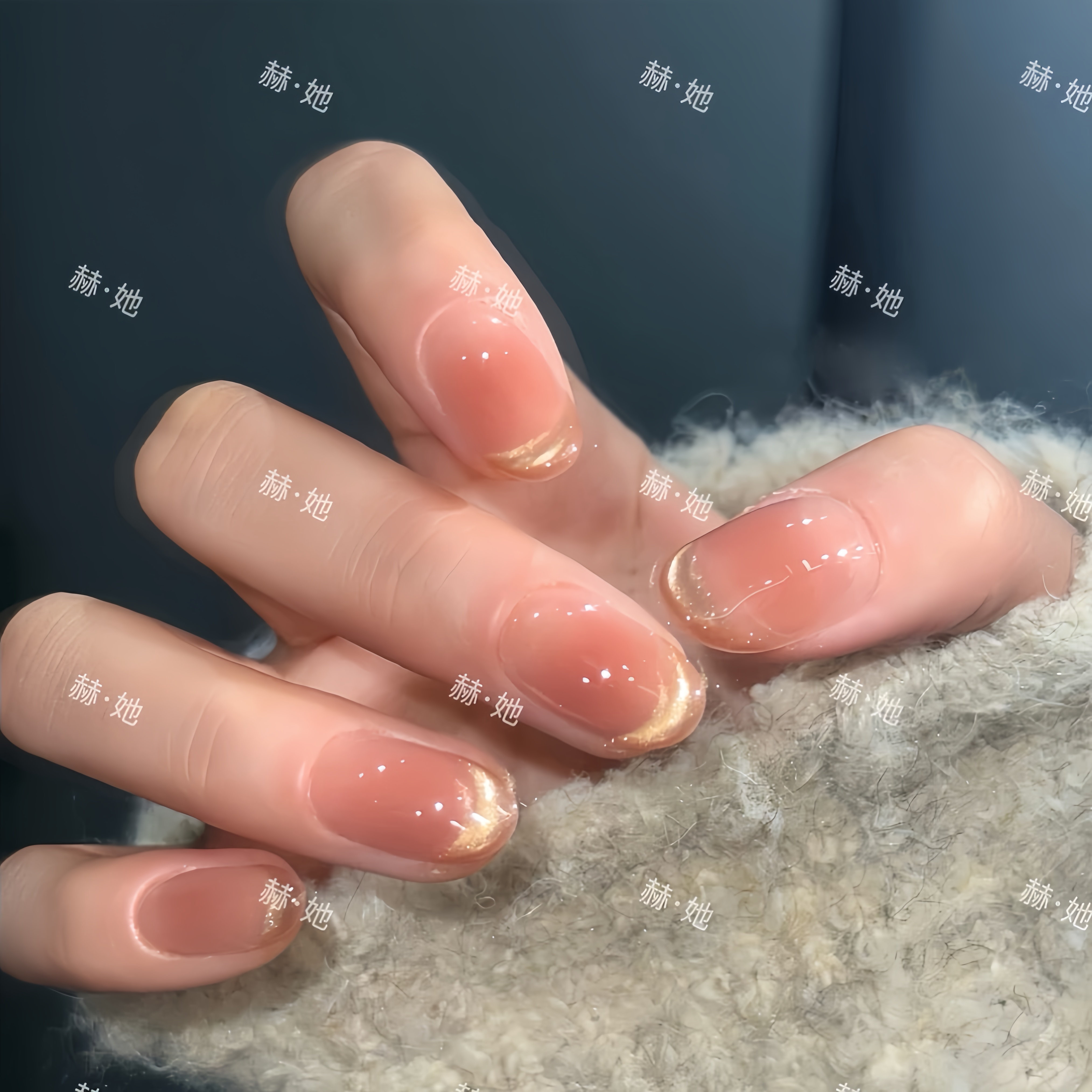 【梦幻少女】纯欲气质千金猫眼款  纯手工显白穿戴甲