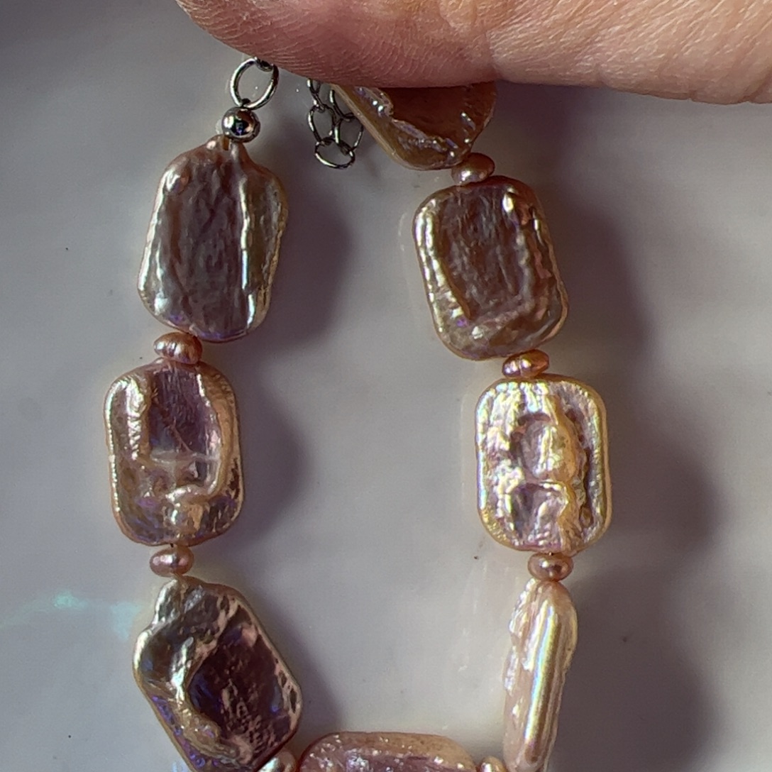 手绳淡水珍珠合金