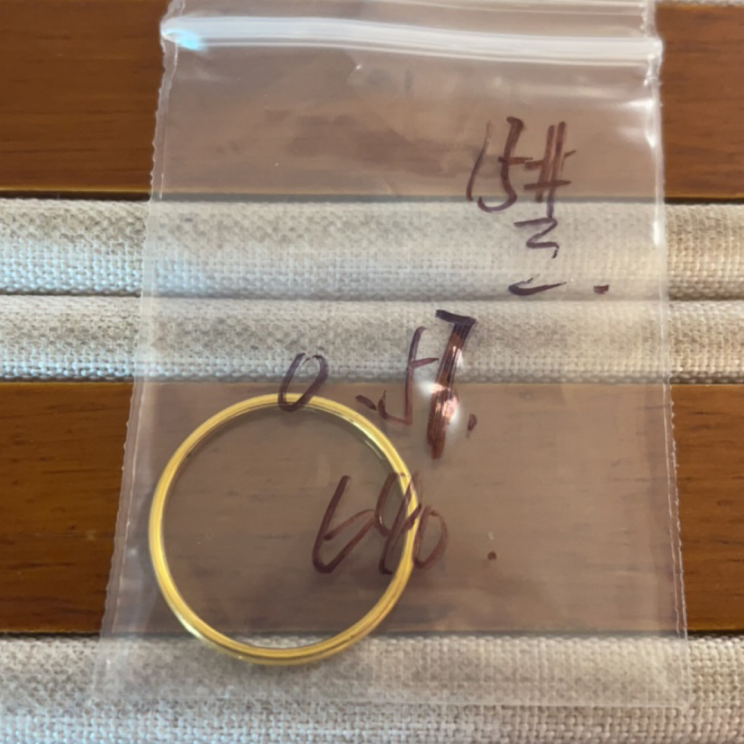 克重0.57 15号 三生三世戒指 足金999