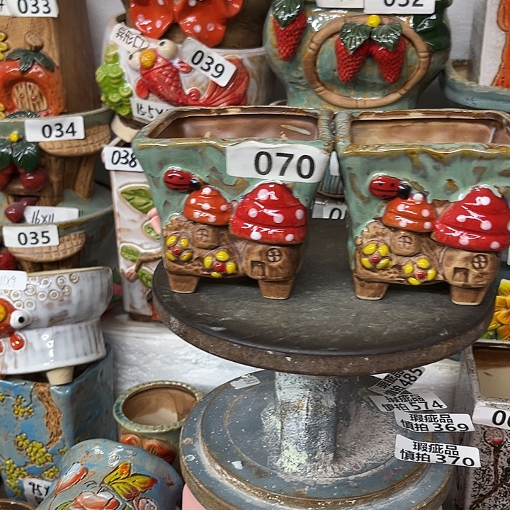 粗陶材质多肉花盆