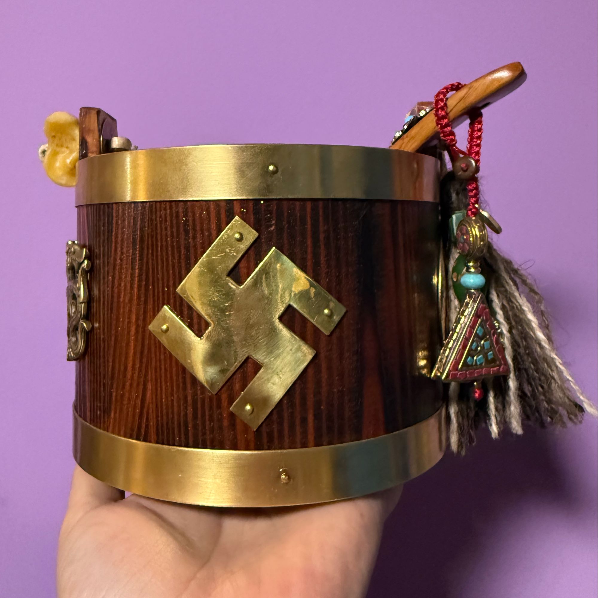 纯手工松木献奶桶