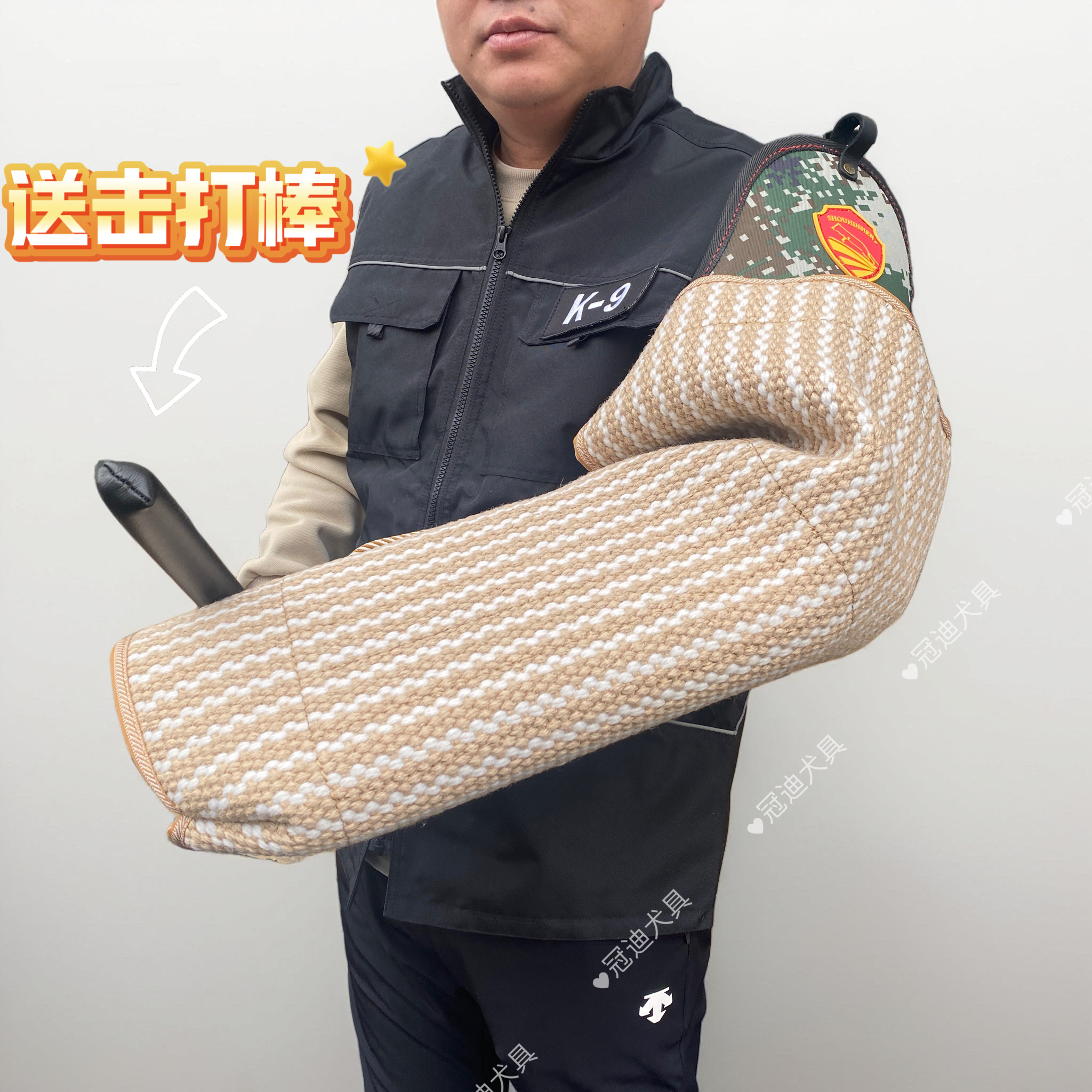 狗狗训犬德牧训练护袖咬靶成年靶赛靶加厚训犬扑咬袖训狗马犬护具