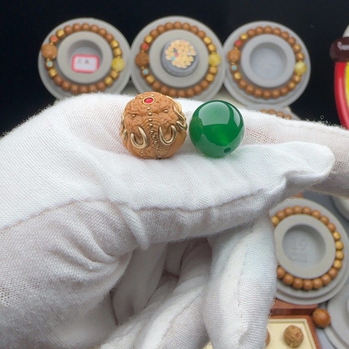 啊***店猴头核桃吊坠全品老型猴头手串配饰