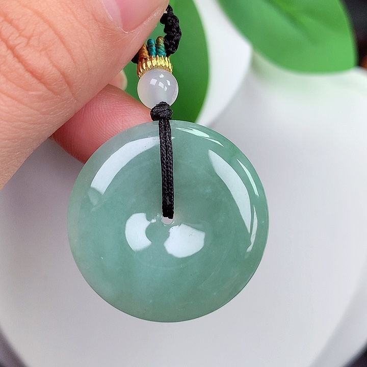 颈饰未镶嵌翡翠平安扣 29.3x5.0mm