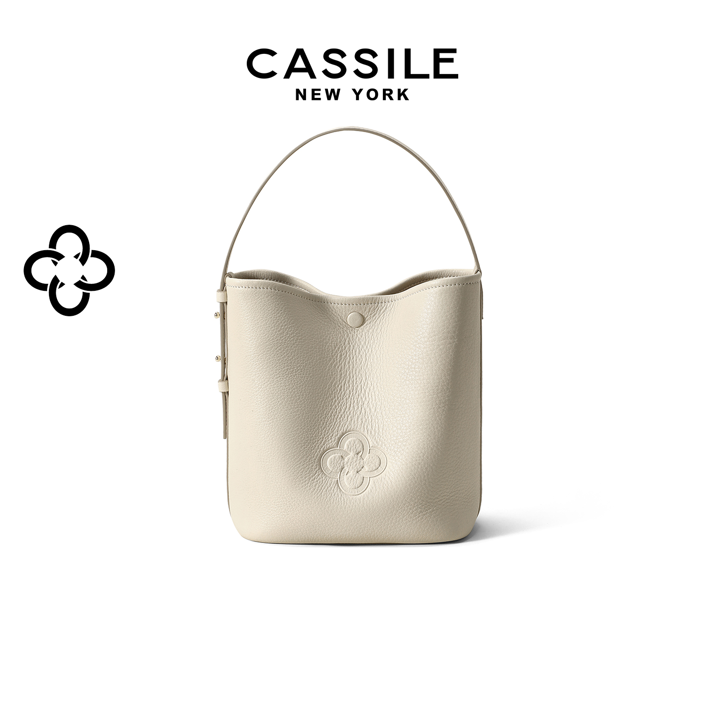 CASSILE/卡思乐中号鹿皮水桶包2025新款高级感手提菜篮子