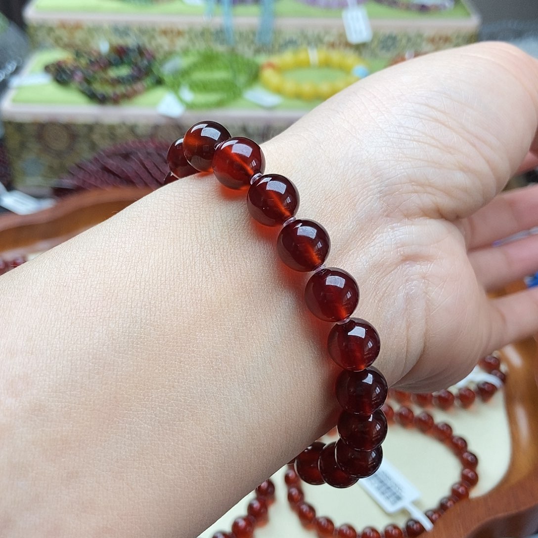 手串石榴石未镶嵌手串9.5