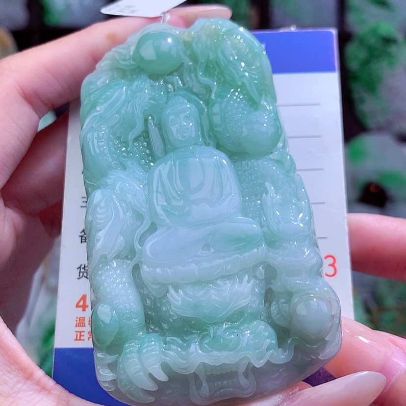 【闪购商品】翡翠颈饰未镶嵌百**风天然