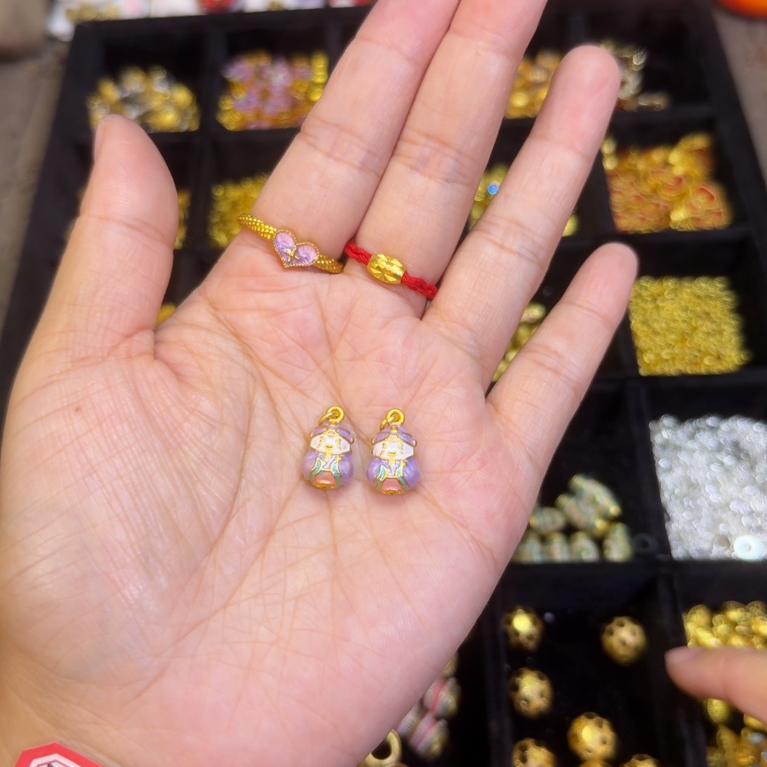 铜合金紫色财神1个装^_^ 