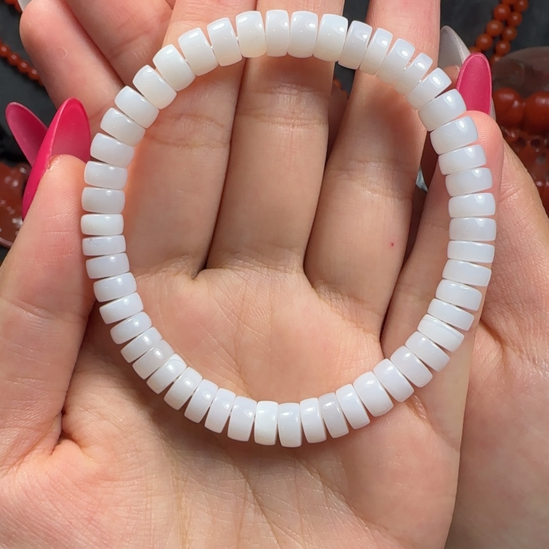 玛瑙/玉髓未镶嵌手串6.9mm