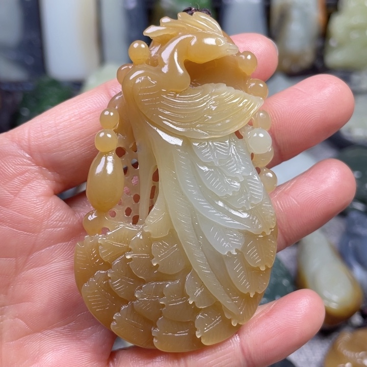 和田玉未镶嵌挂件