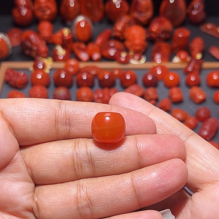 南红玛瑙未镶嵌配饰保山老型14mm