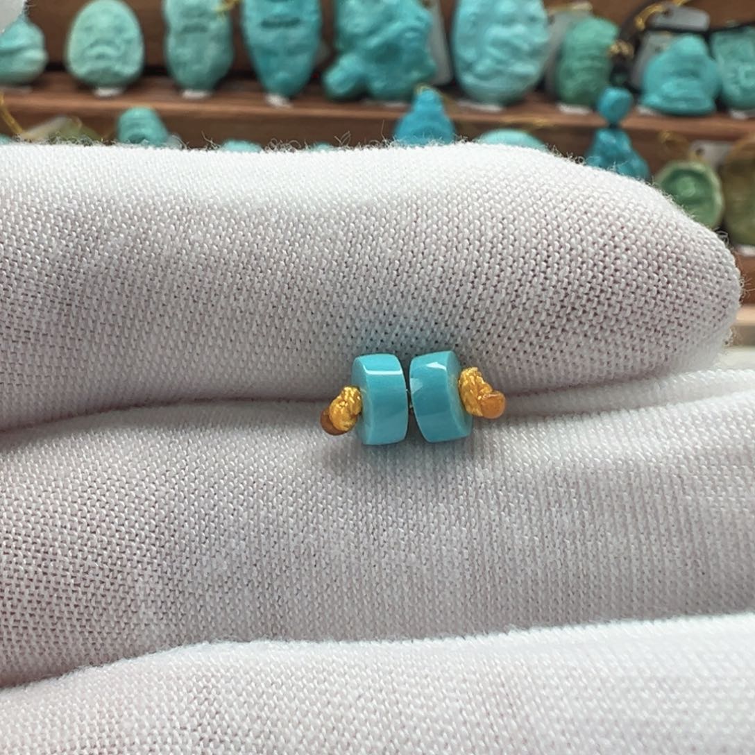 绿松石未镶嵌隔片5.3mm