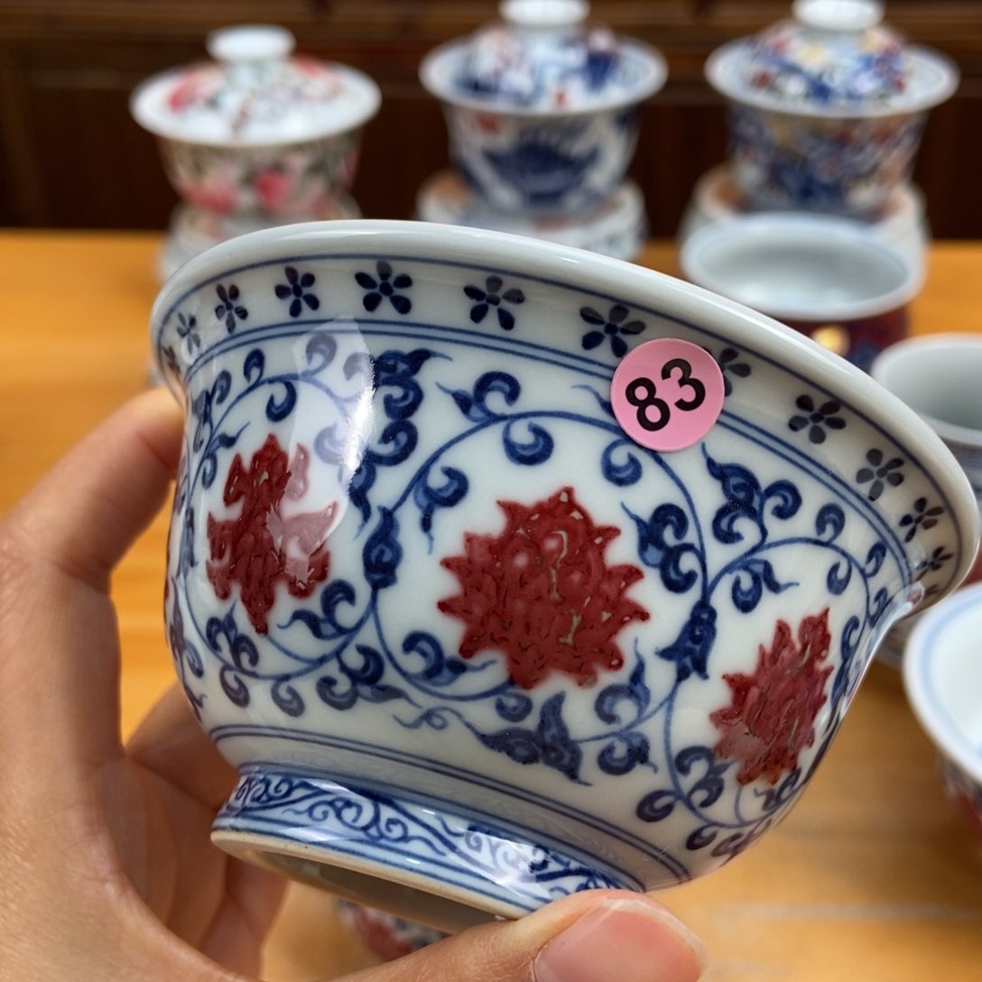 手绘现代茶具非古董