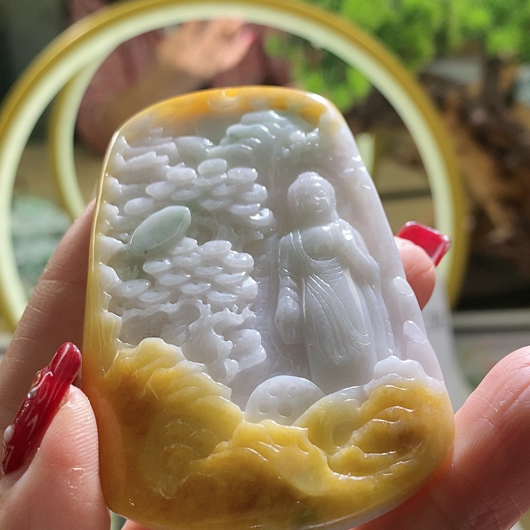 【闪购商品】翡翠颈饰未镶嵌阿咪