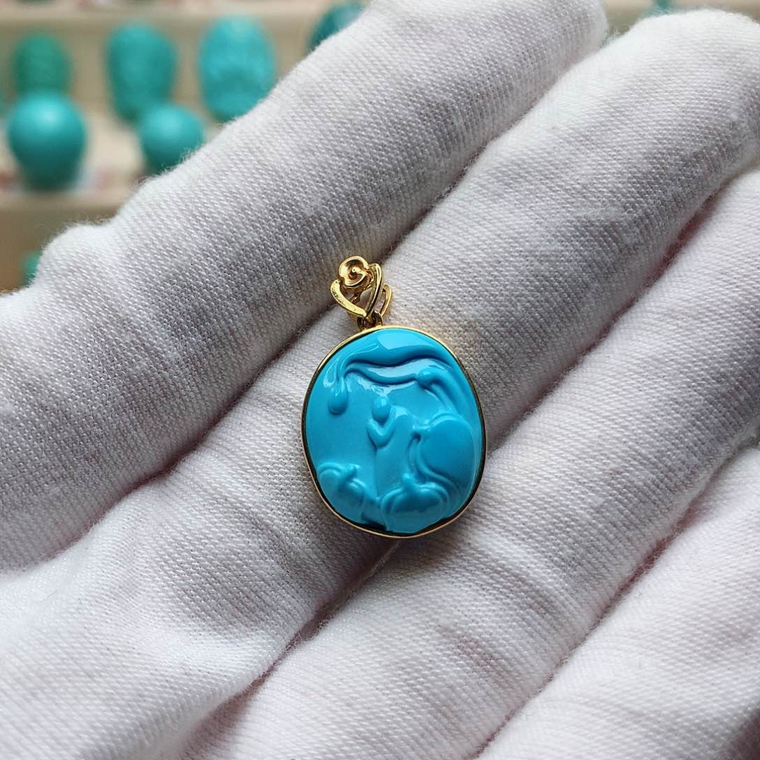 绿松石配饰未镶嵌