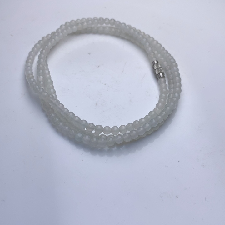 翡翠项链未镶嵌桃*✨3.5mm！