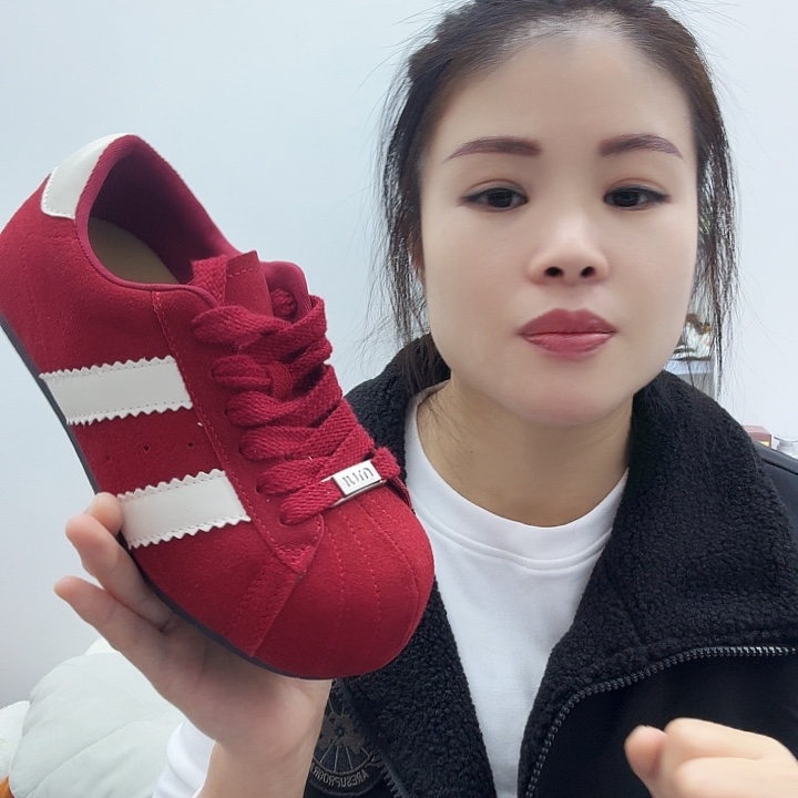 J***_鱼嘴鞋女士厚底老爹鞋黑色 37 码