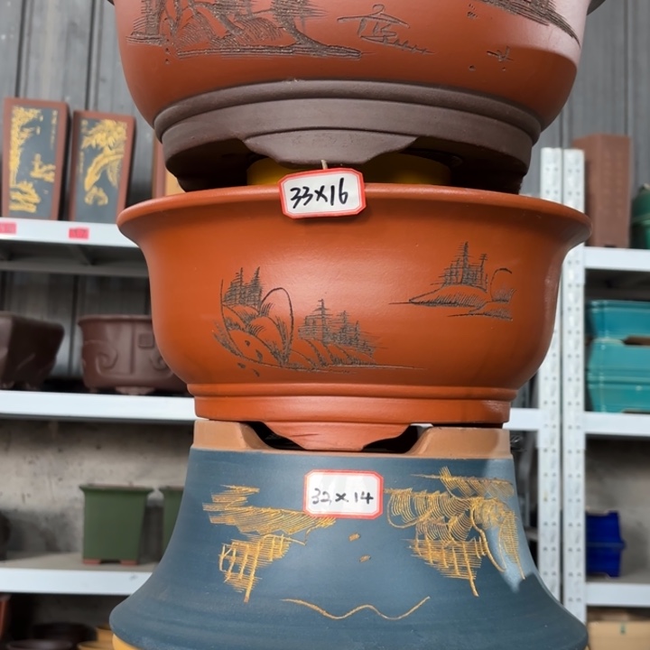 紫砂花盆              100-4