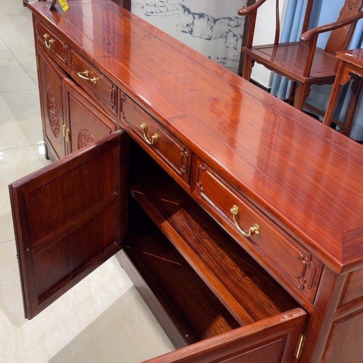 花梨木类储物柜肠**工198餐边柜祥云刺猬紫檀