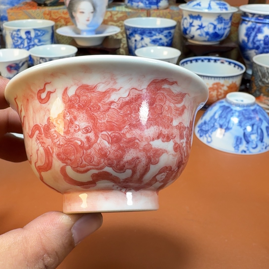 杯子陶景德镇全手工手绘陶瓷