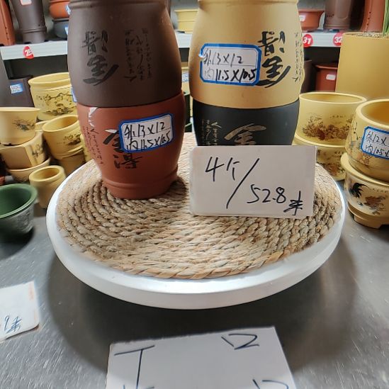 宜兴紫砂花盆2578