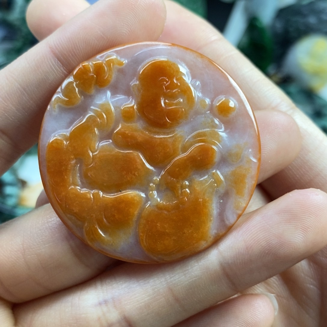 翡翠颈饰未镶嵌吊坠