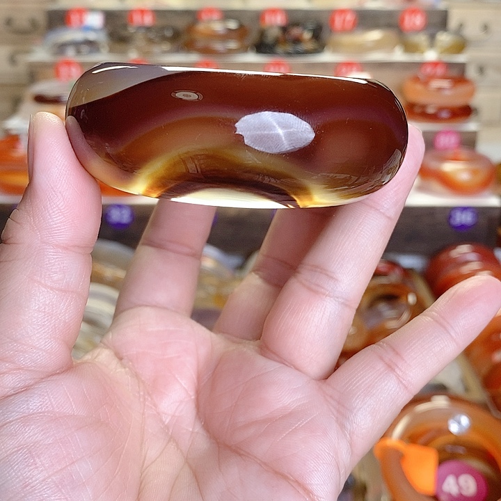 玛瑙/玉髓手镯未镶嵌白**）