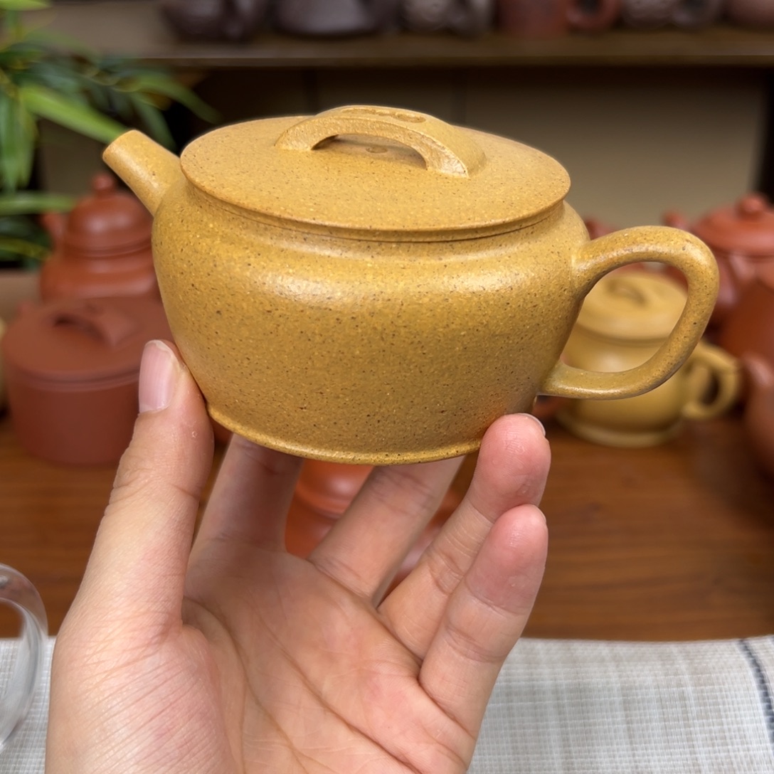 心****茶壶紫砂紫砂壶汉瓦黄金段150cc全手