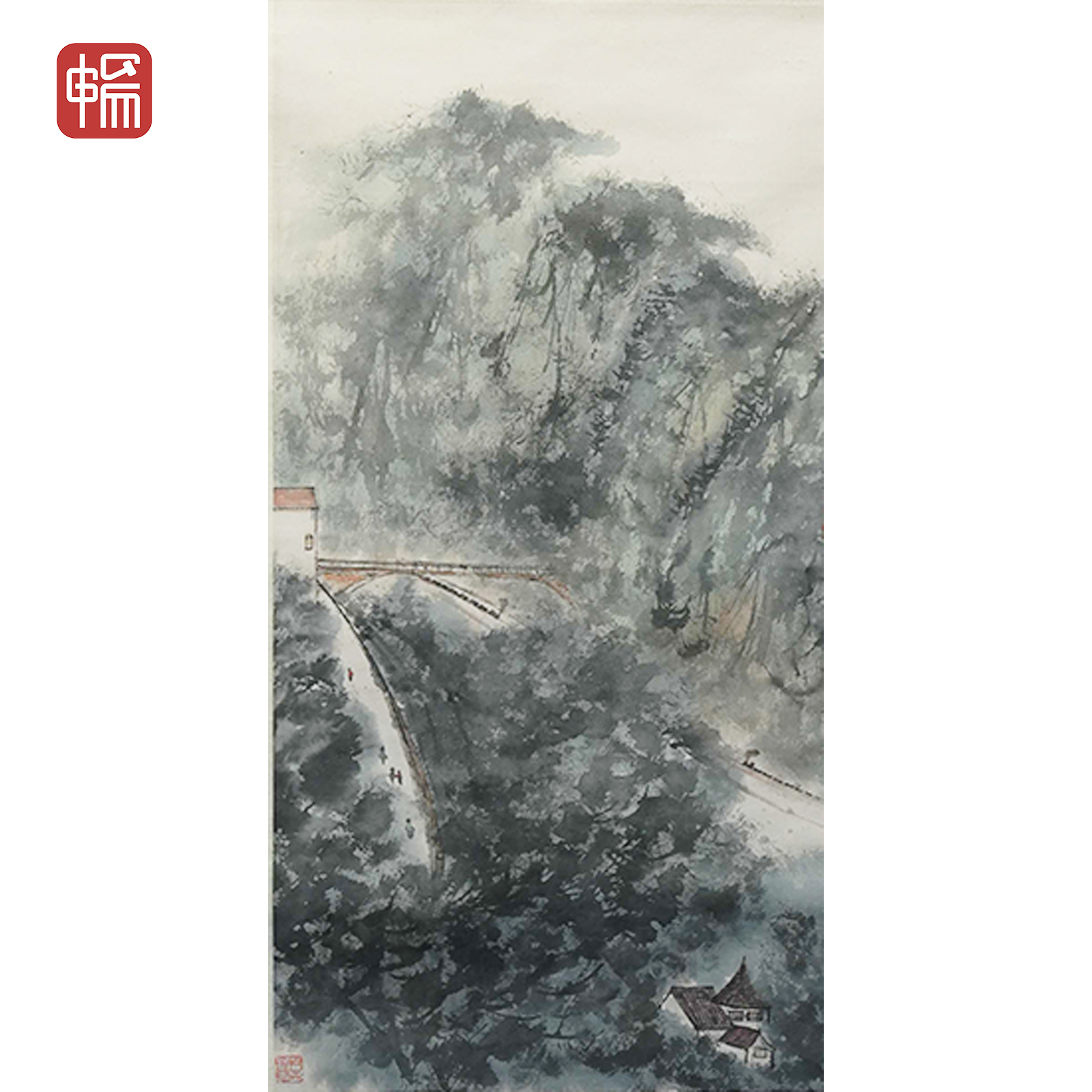 "T067 西亚那写生  89*46(3.69) 纸本立轴  XR"