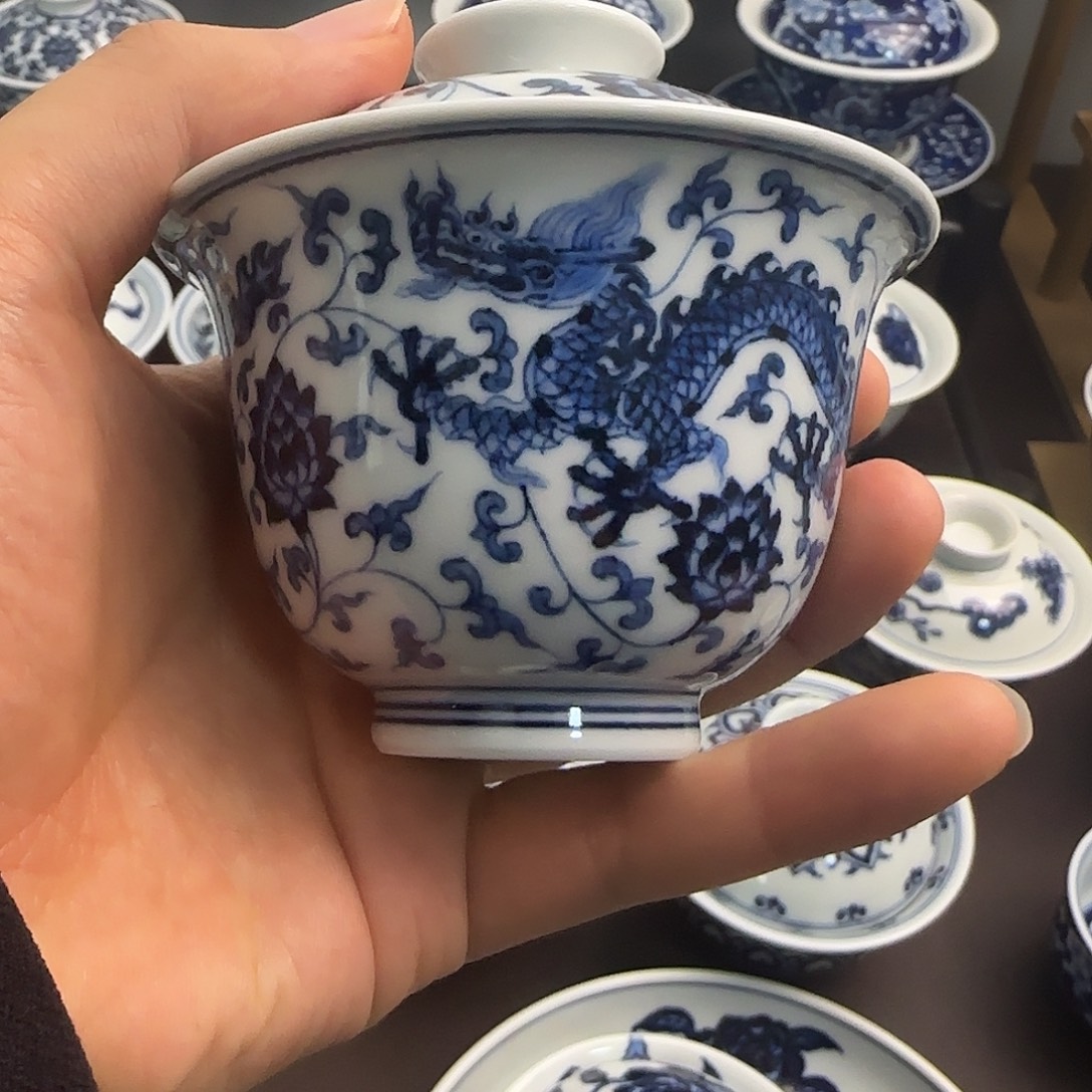 微瑕全手绘景德镇陶瓷茶具