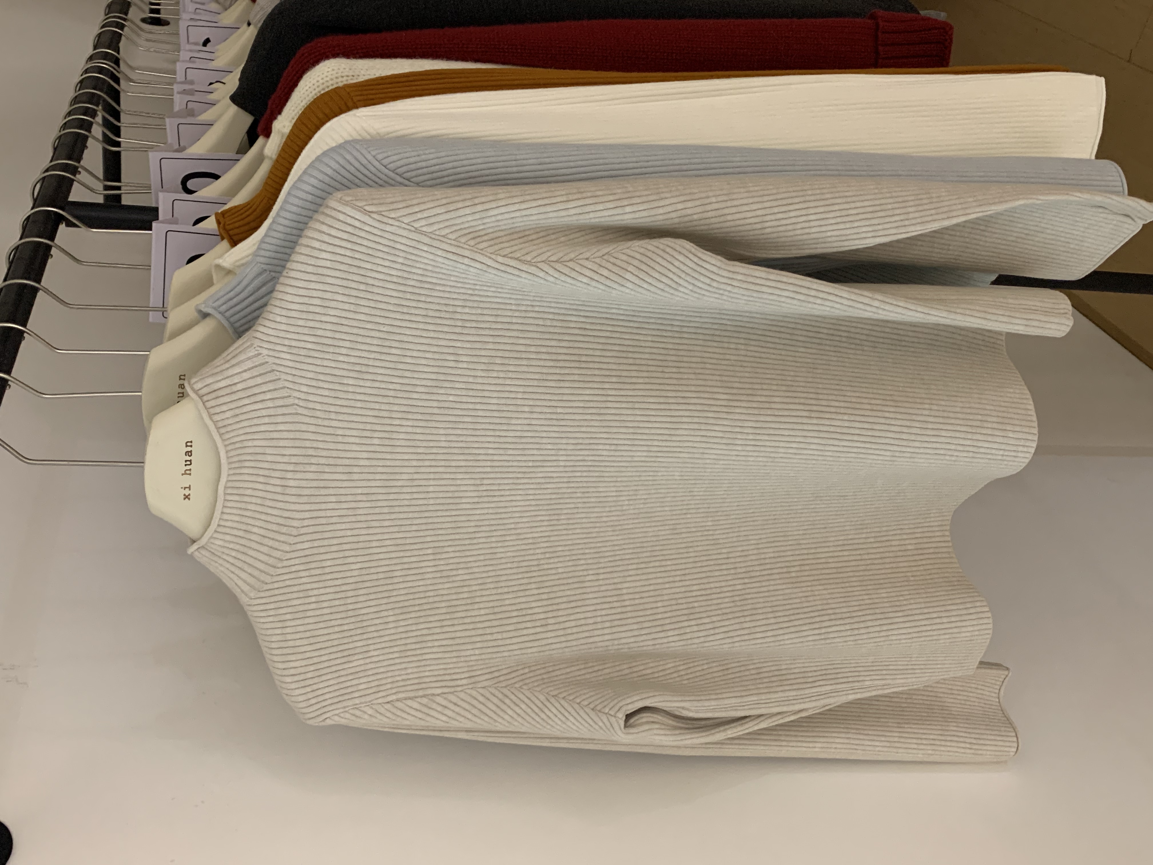 水貂绒半高领针织打底