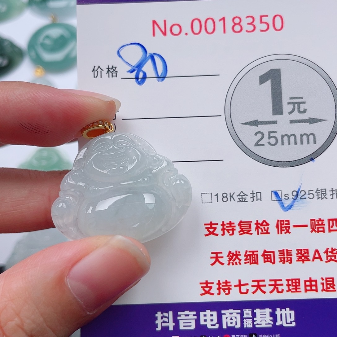 翡翠未镶嵌吊坠(不含链)