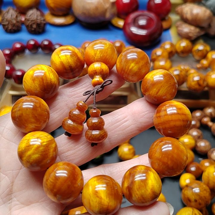 松木一*路琥珀木手串黄油闪电2.0尺寸