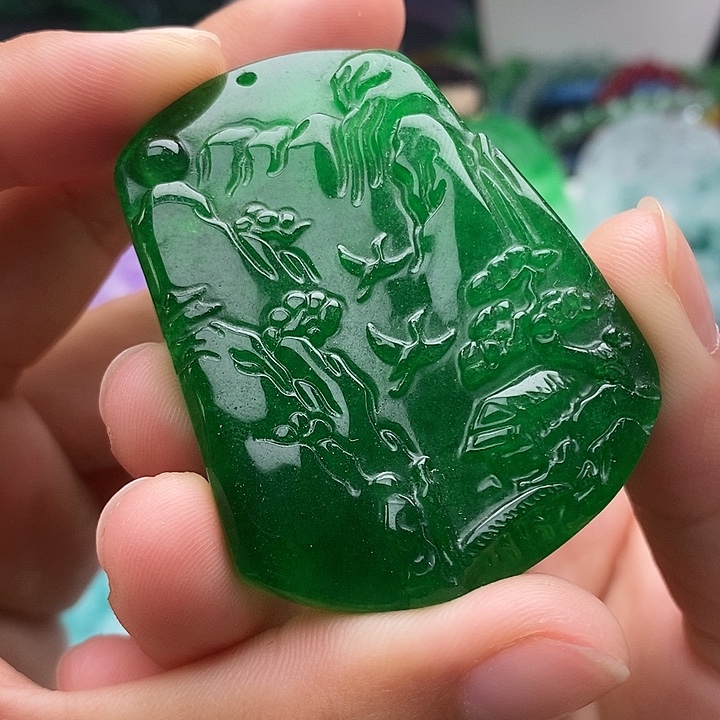翡翠未镶嵌颈饰所见即所得 148
