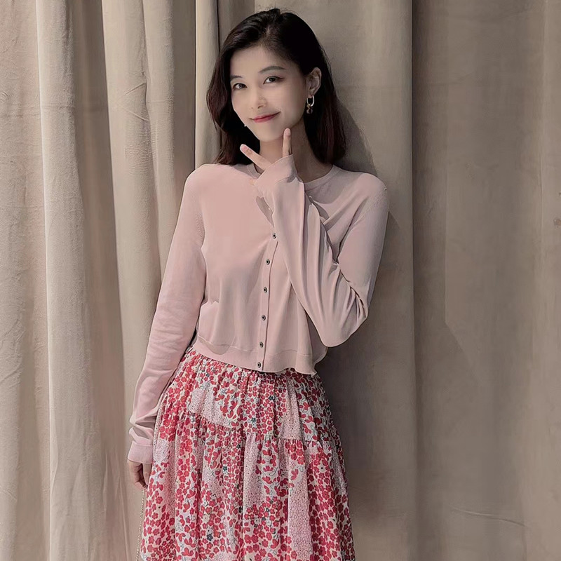 【商场同款】夏季新款百搭时尚防晒空调衫针织小开衫女外套5499102