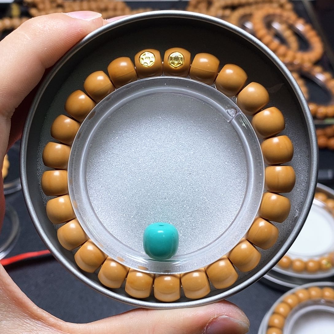 猴头核桃手串双18k金标短轴直切10左右全品23号