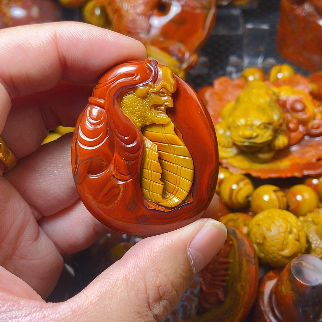 未镶嵌其他玛瑙/玉髓开*