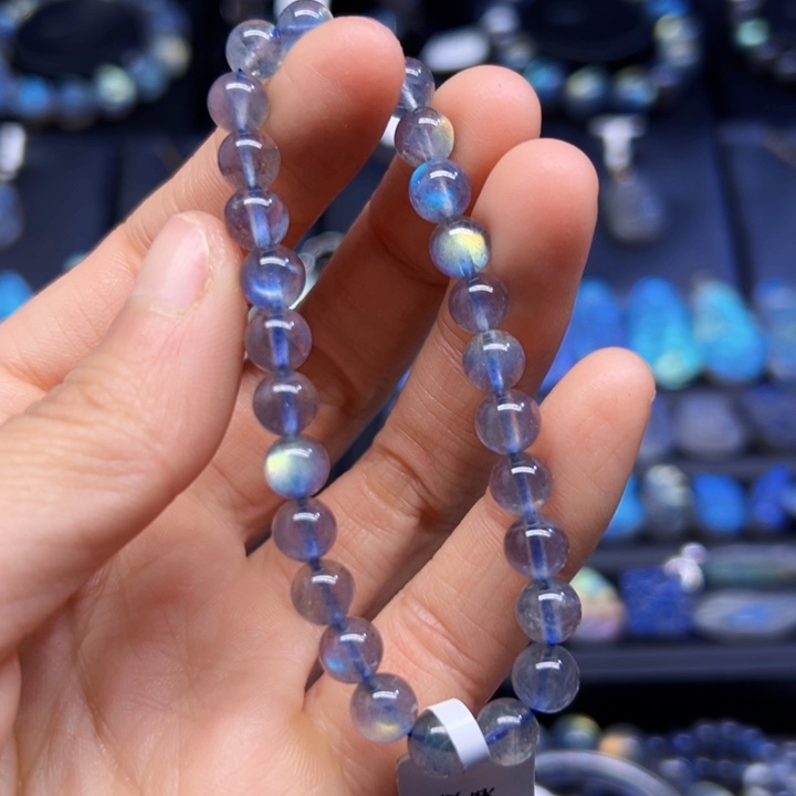 拉长石手串未镶嵌7左右