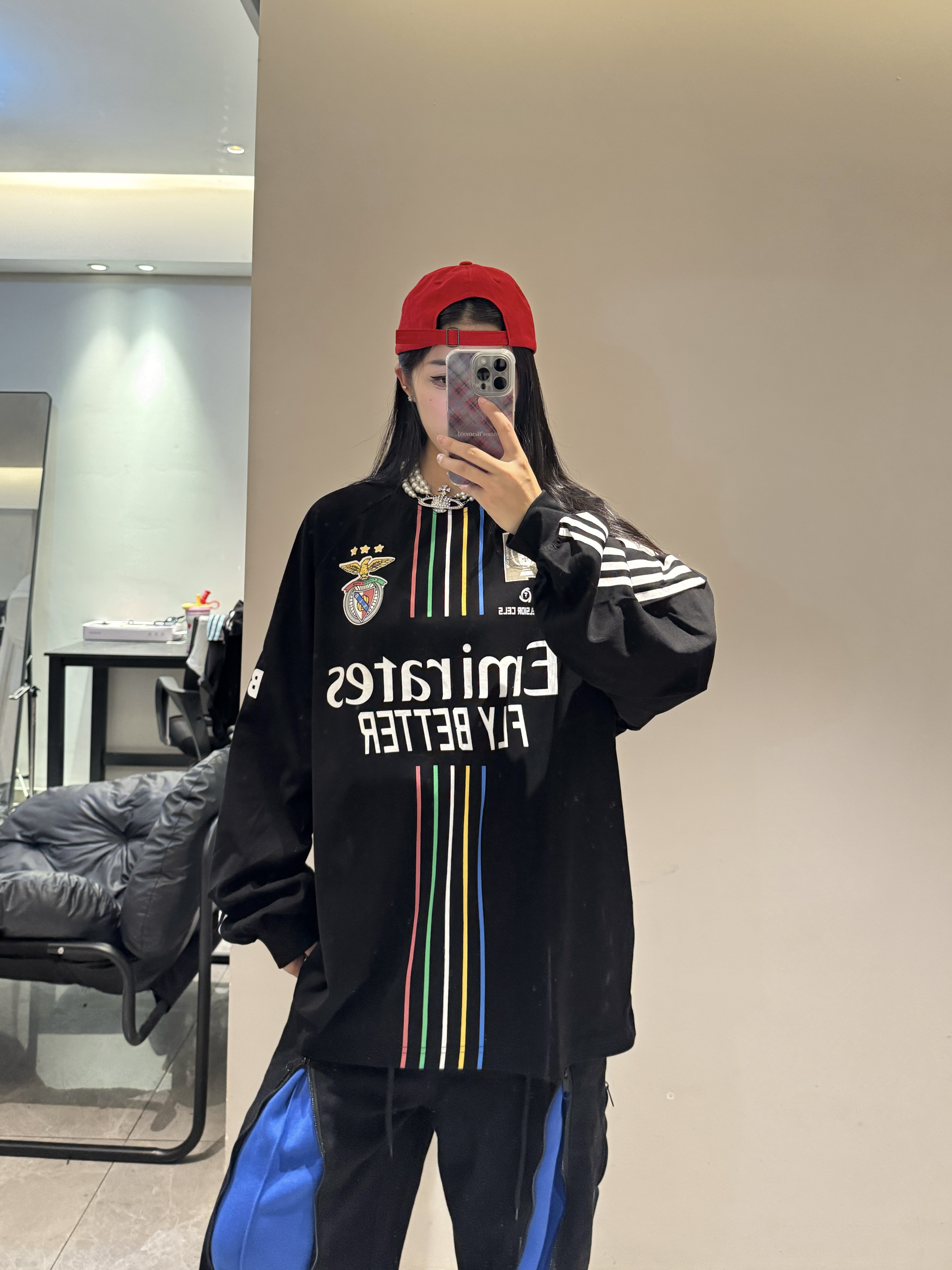 ANDLIFE本菲卡17号球服潮牌打底300g长袖T恤重磅