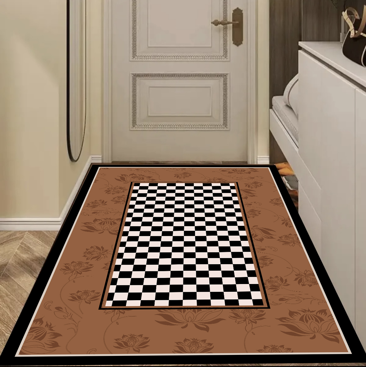 Z237-【100*160cm】硅藻泥吸水吸油家用门口玄关入户防滑地垫