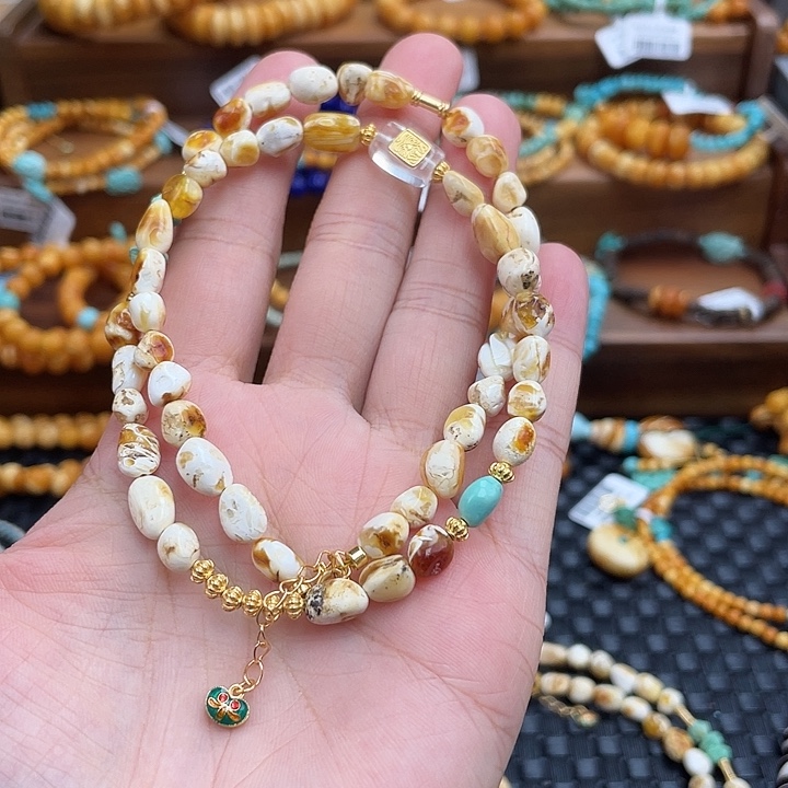 未镶嵌琥珀手链多样发其一