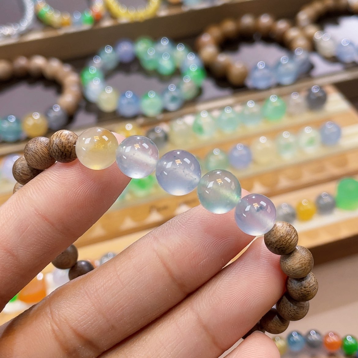 【闪购商品】未镶嵌手链翡翠卡9+马卡龙