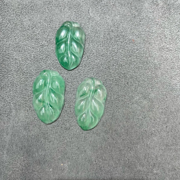 非洲翠叶子吊坠30mm多样性发一件-5680