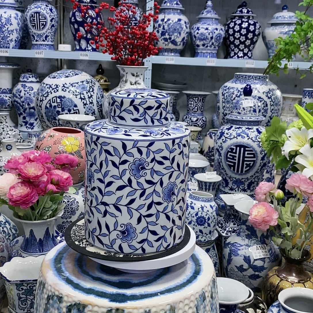 【闪购商品】摆件茶叶罐瓷器摆件………………………………