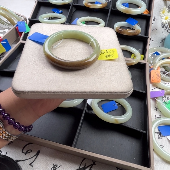 未镶嵌手镯和田玉玲珑美镯58.3